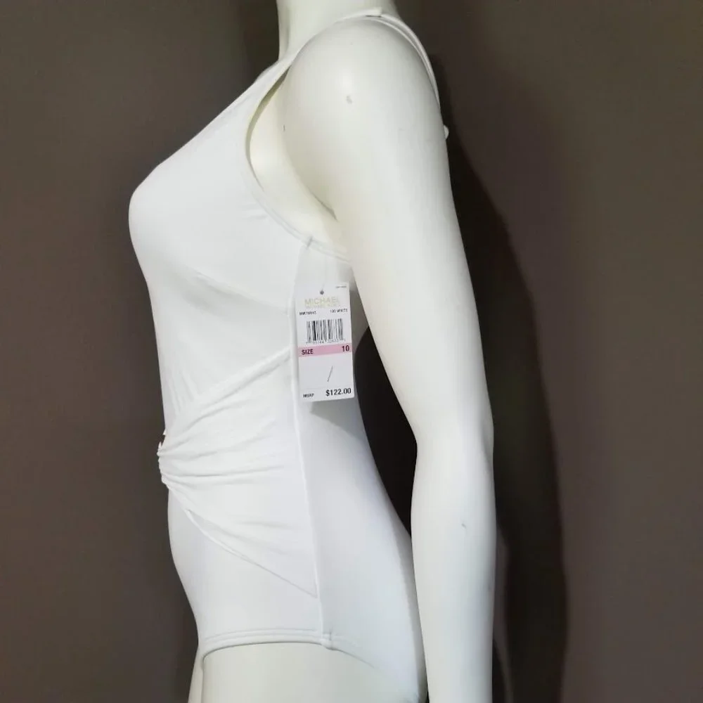 Michael Kors Sash Tummy-Control One Piece Swimsuit Size 10